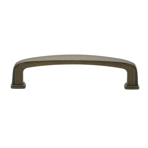 GlideRite 3-3/4 in. Center Classic Cabinet Pull Handles, Antique Brass, Pack of 10