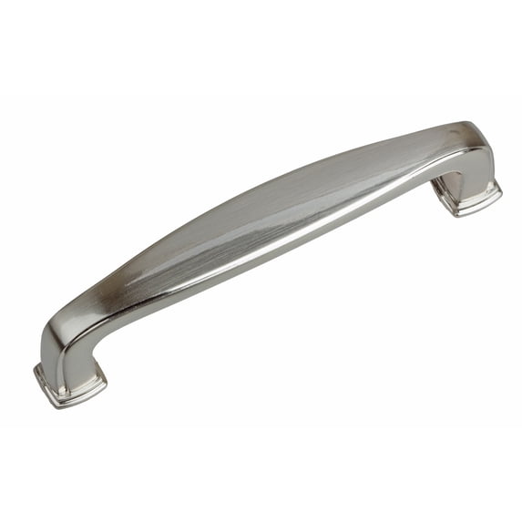 GlideRite 3-3/4 in. Center Classic Cabinet Pull Handles, Satin Nickel, Pack of 10