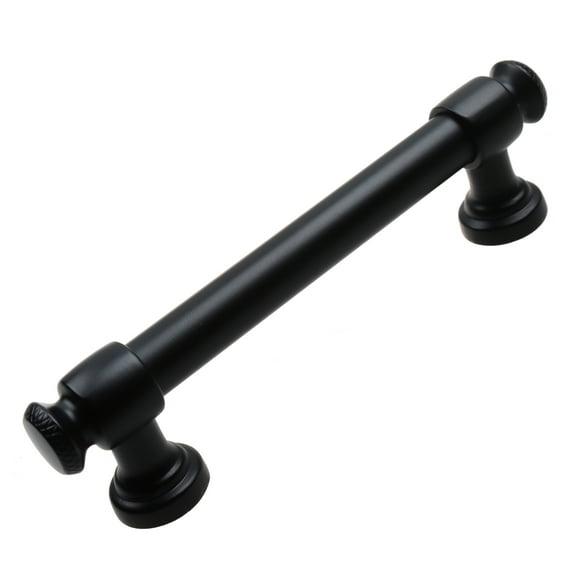 GlideRite 3-3/4 in. Center Euro Cabinet Bar Pull, Matte Black