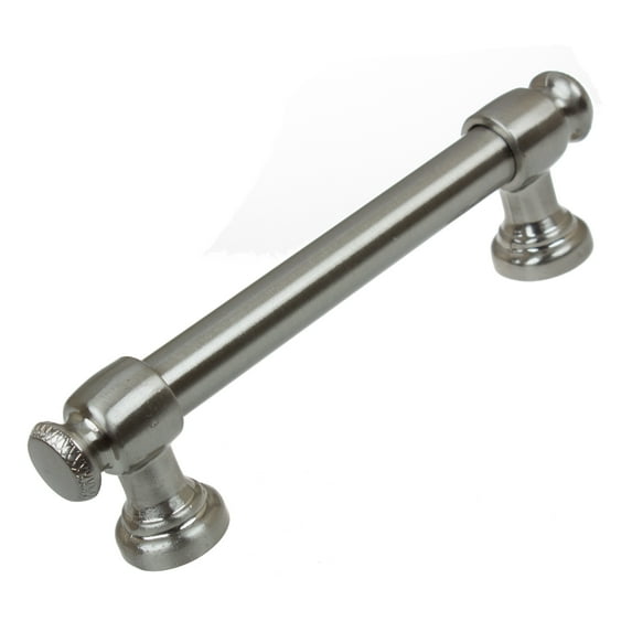 GlideRite 3-3/4 in. Center Euro Cabinet Bar Pull, Satin Nickel