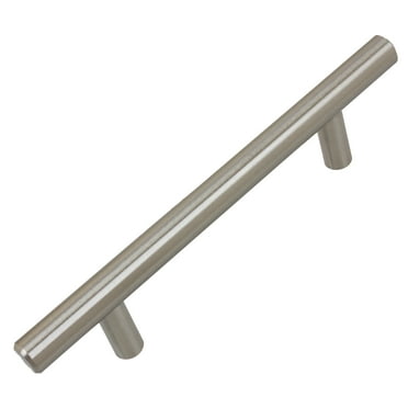 GlideRite 3-3/4 in. Center Solid Stainless Steel Cabinet Bar Pulls, Pack of 10