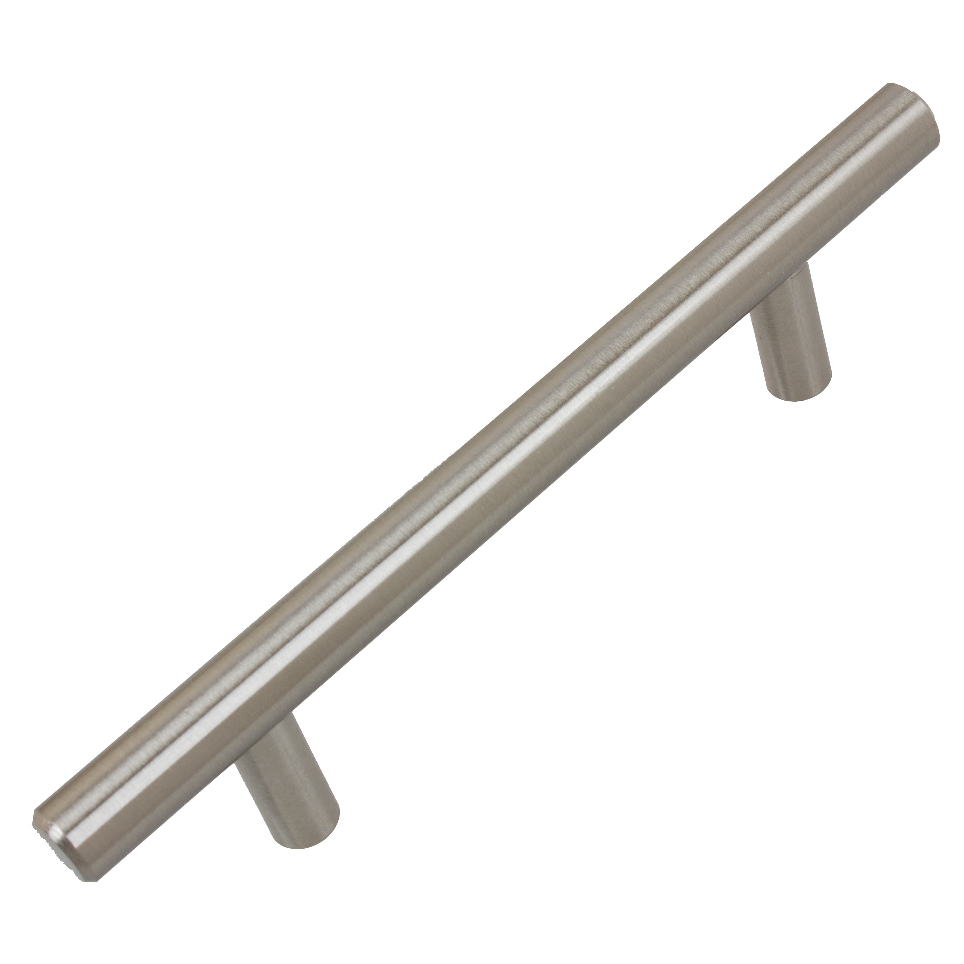 GlideRite 3-3/4 in. Center Solid Stainless Steel Cabinet Bar Pulls, Pack of 5