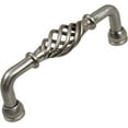 thumbnail image 1 of GlideRite  3.75-inch CC Satin Nickel Fluted Birdcage Cabinet Pulls (Pack of 10 or 25), 1 of 6