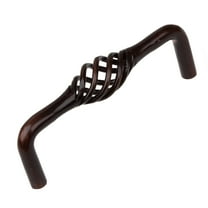 GlideRite  3-3/4-inch Screw Center Twisted Birdcage Cabinet Hardware Pull - Rustic Bronze (Pack of 10)