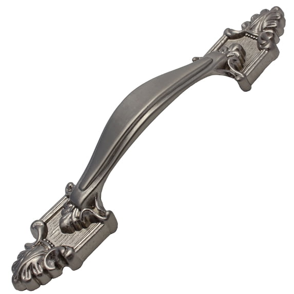 GlideRite 3.50 in. Center Rustic Cabinet Pull, Satin Nickel
