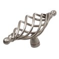 thumbnail image 1 of GlideRite 3-7/8 in. Classic Oval Twisted Birdcage Cabinet Knobs, Satin Nickel, Pack of 5, 1 of 5