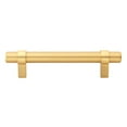 thumbnail image 1 of GlideRite 3.75 in. Center European Style Solid Steel Bar Pulls, Satin Gold, Pack of 25, 1 of 3