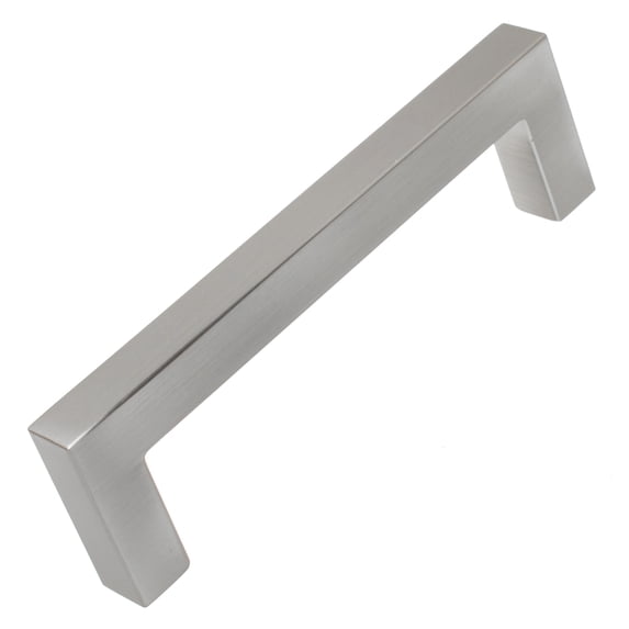 GlideRite 3.75 in. Center Solid Square Bar Cabinet Pulls, Satin Nickel, Pack of 10
