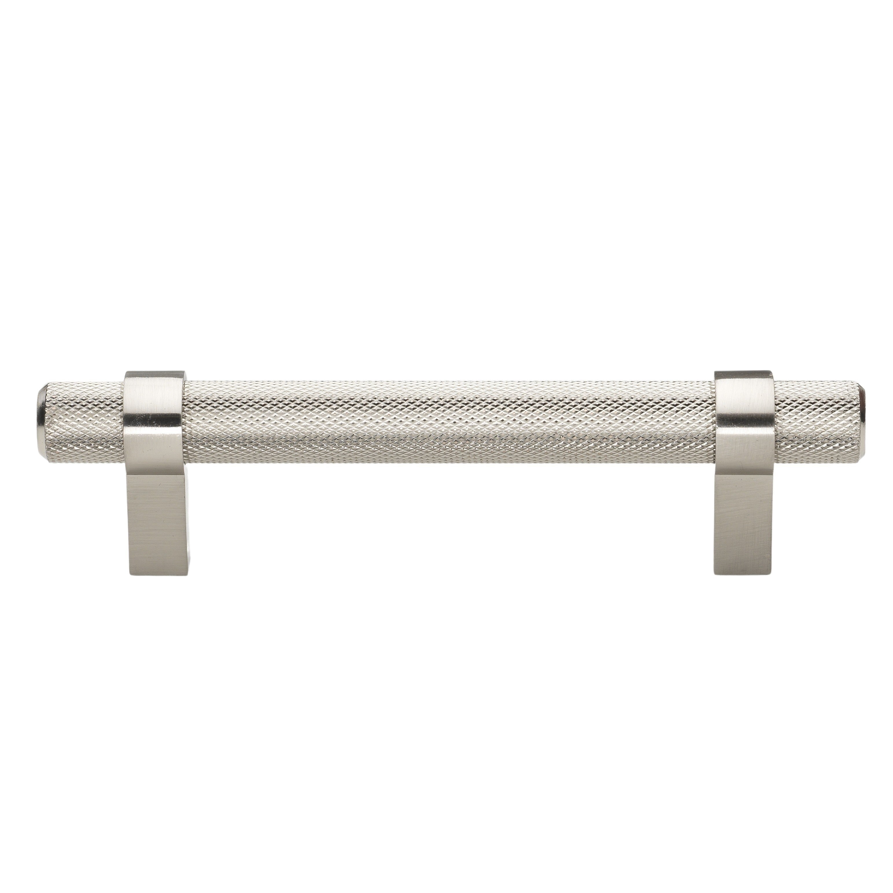 GlideRite 3.75 in Screw Center Solid Steel Knurled Euro Bar Pull (Pack