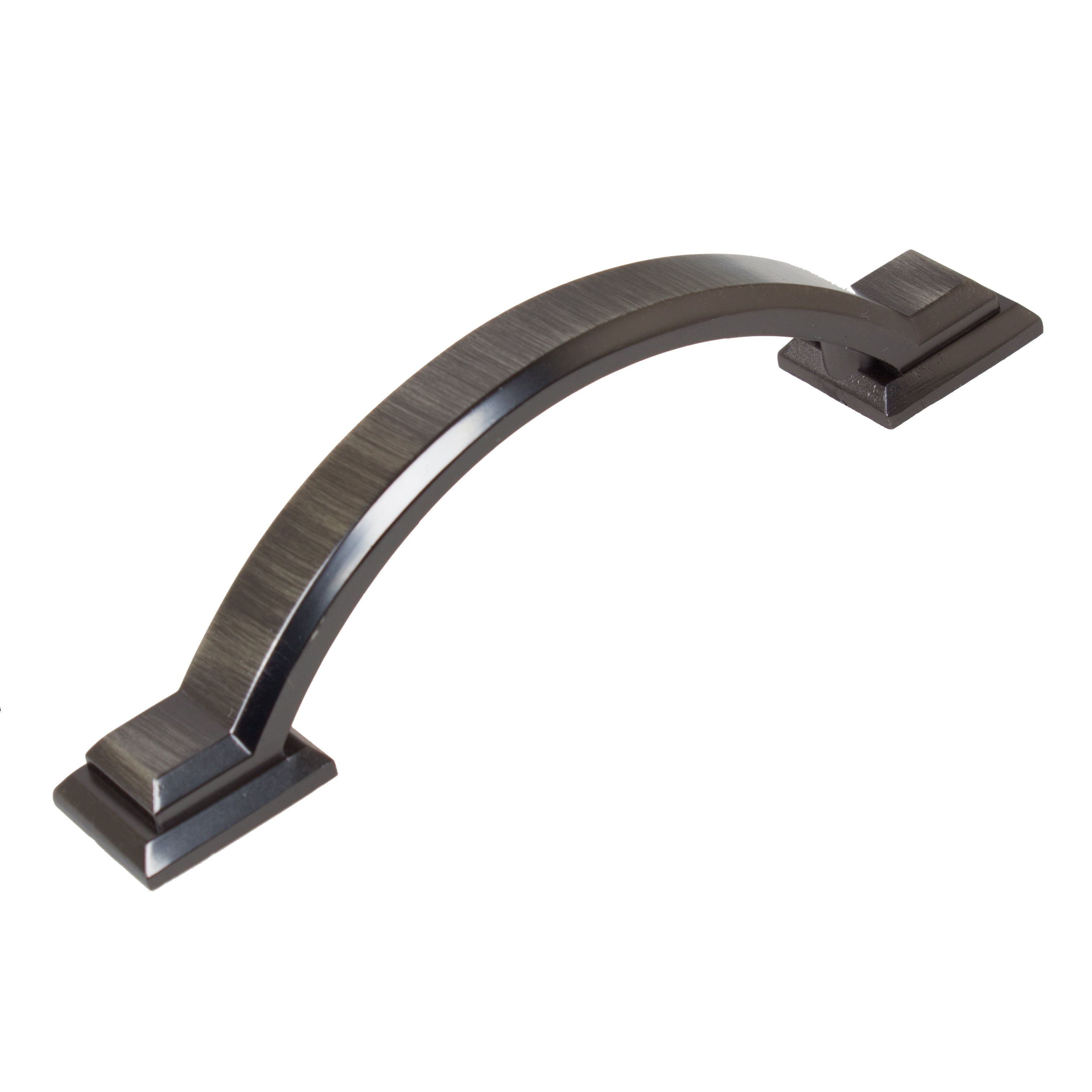 Brushed Pewter 6" Arched Square Cabinet Pull