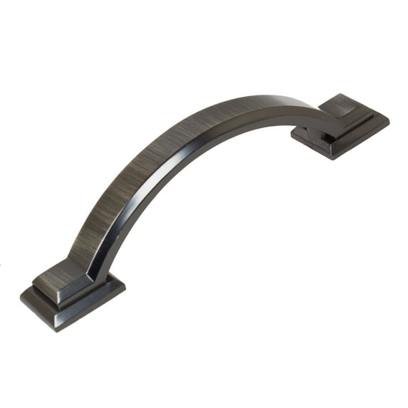 GlideRite 3 in. Center Arched Square Pulls Cabinet Hardware Handles, Brushed Pewter, Pack of 10