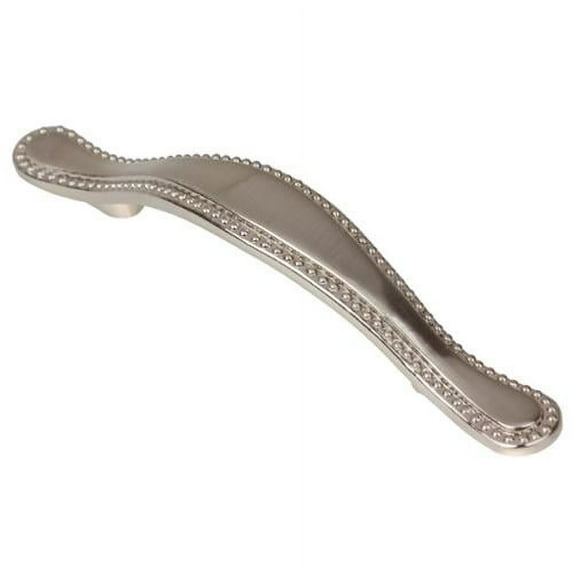 GlideRite 3 in. Center Beaded Pull Cabinet Hardware Handles, Satin Nickel, Pack of 25