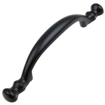 GlideRite 3 in. Center Classic Arch Cabinet Pull, Matte Black