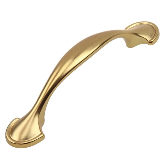 GlideRite 3 in. Center Classic Arch Pull Cabinet Hardware Handle, Brass Gold, Pack of 10