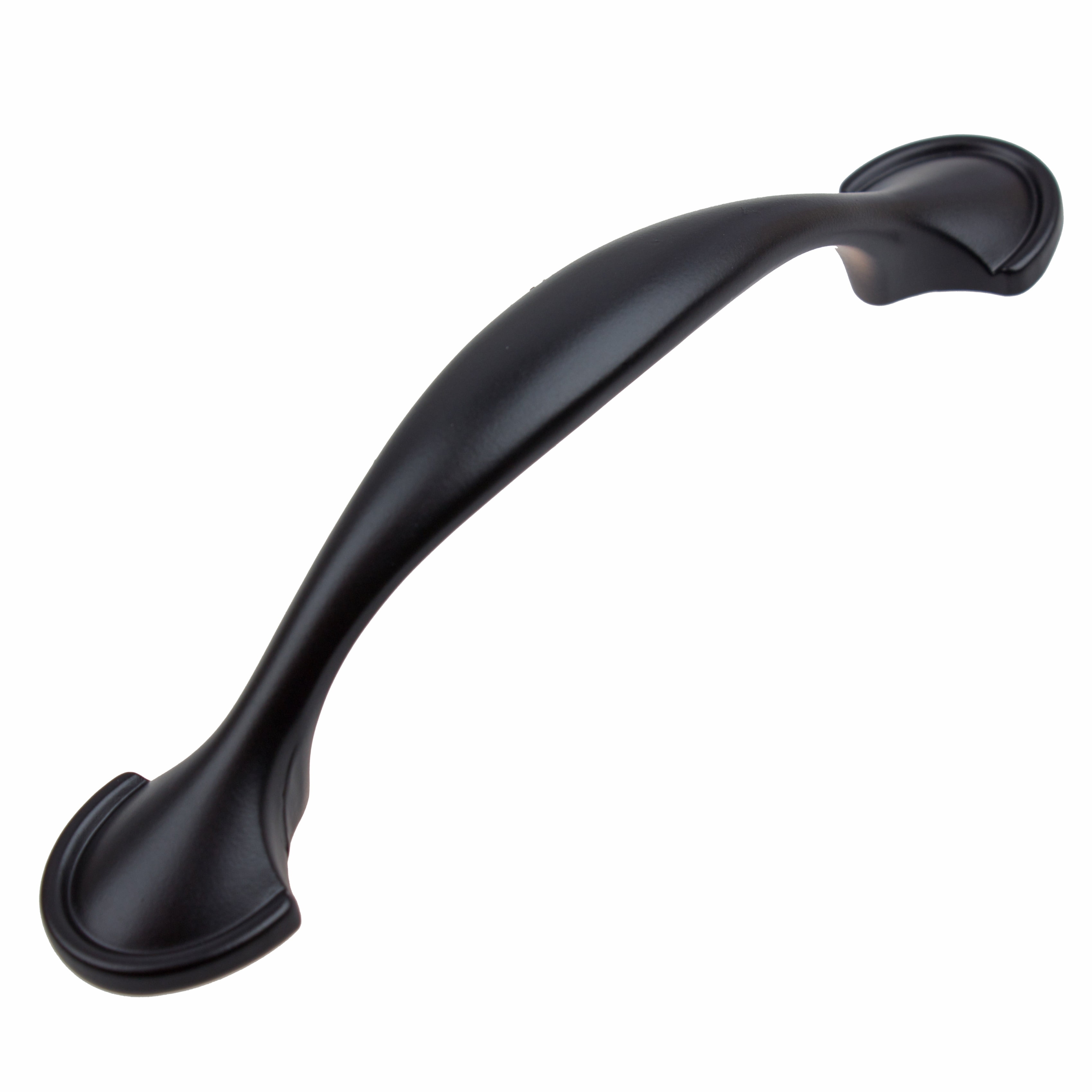 GlideRite 3 in. Center Classic Arch Pull Cabinet Hardware Handle, Matte Black, Pack of 25