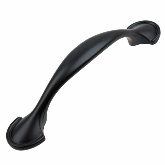 GlideRite 3 in. Center Classic Arch Pull Cabinet Hardware Handle, Matte Black, Pack of 5