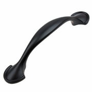 GlideRite 3 in. Center Classic Arch Pull Cabinet Hardware Handle, Matte Black