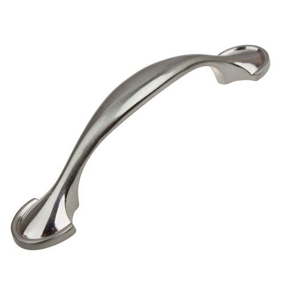 Satin Nickel 6" Traditional Arch Cabinet Pulls with Mounting Hardware