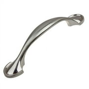 GlideRite 3 in. Center Classic Arch Pull Cabinet Hardware Handle, Satin Nickel