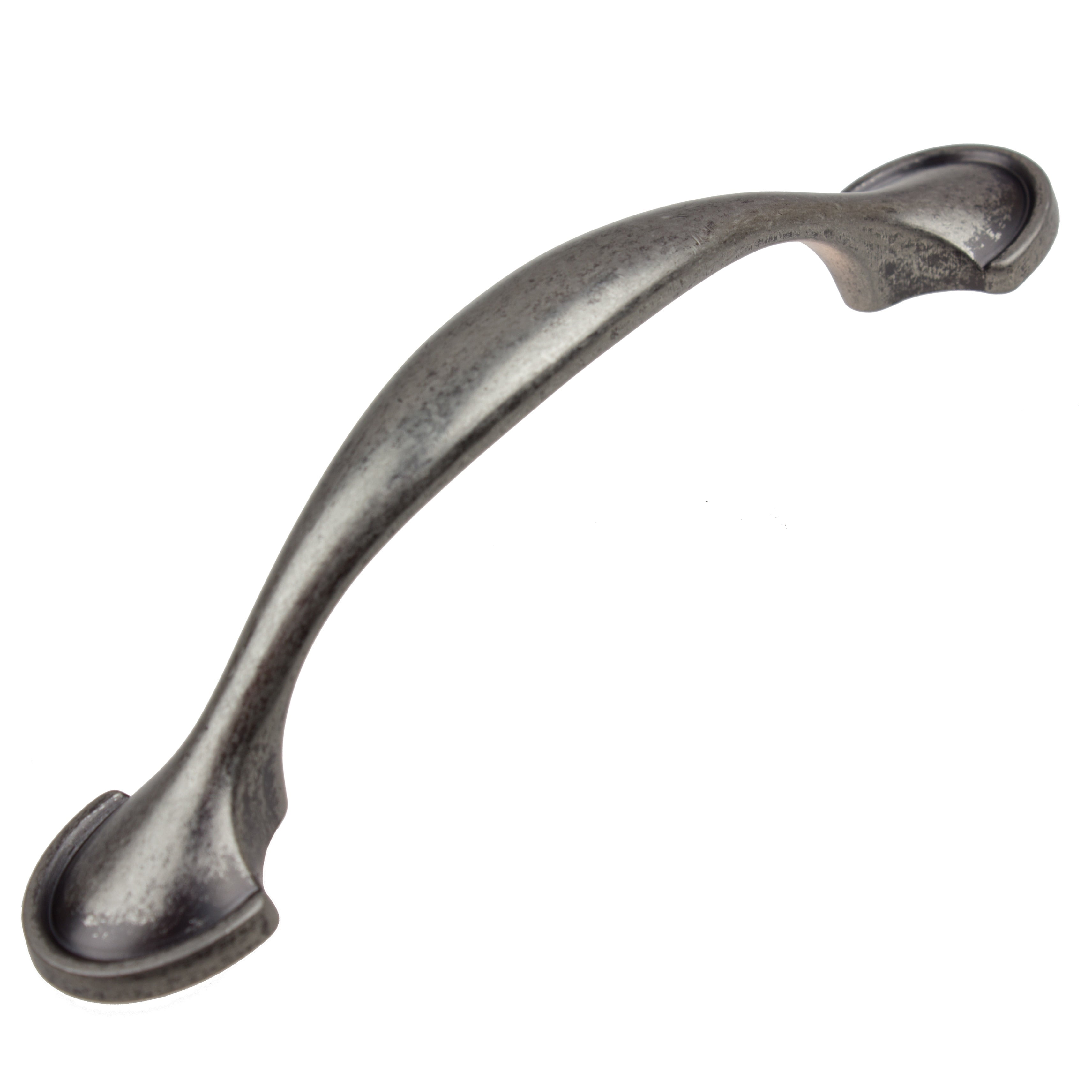 Weathered Nickel Arch Cabinet Pulls with Mounting Hardware, 10-Pack