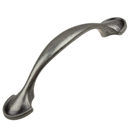 GlideRite 3 in. Center Classic Arch Pull Cabinet Hardware Handle, Weathered Nickel