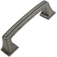 thumbnail image 1 of GlideRite 3 in. Center Classic Base Pull Cabinet Hardware Handle, Weathered Nickel, Pack of 5, 1 of 5