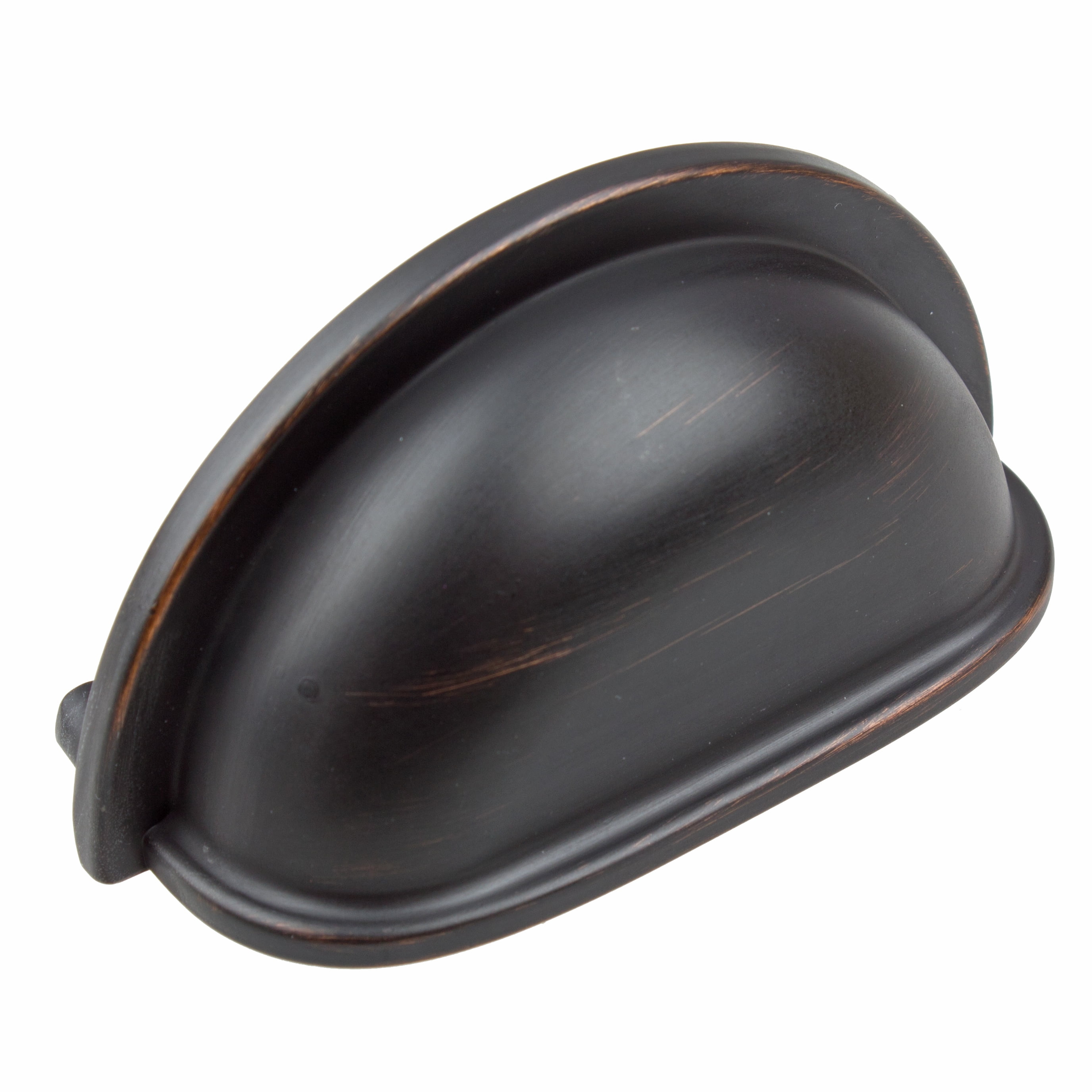 Oil Rubbed Bronze 3" Traditional Cup Pull with Mounting Hardware