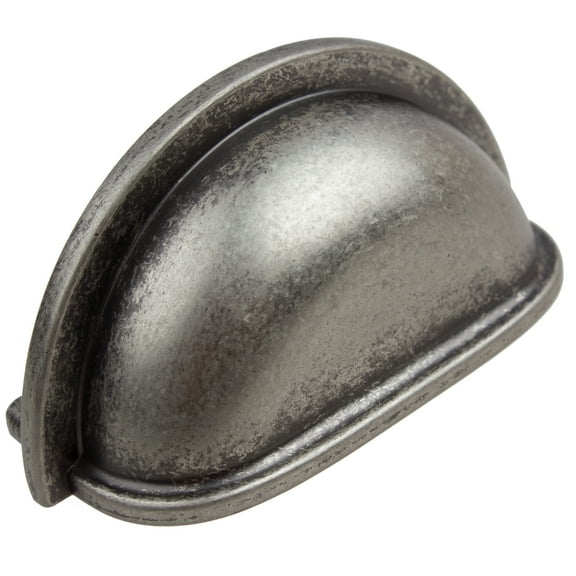 GlideRite 3 in. Center Classic Bin Cabinet Hardware Handle Pull, Weathered Nickel