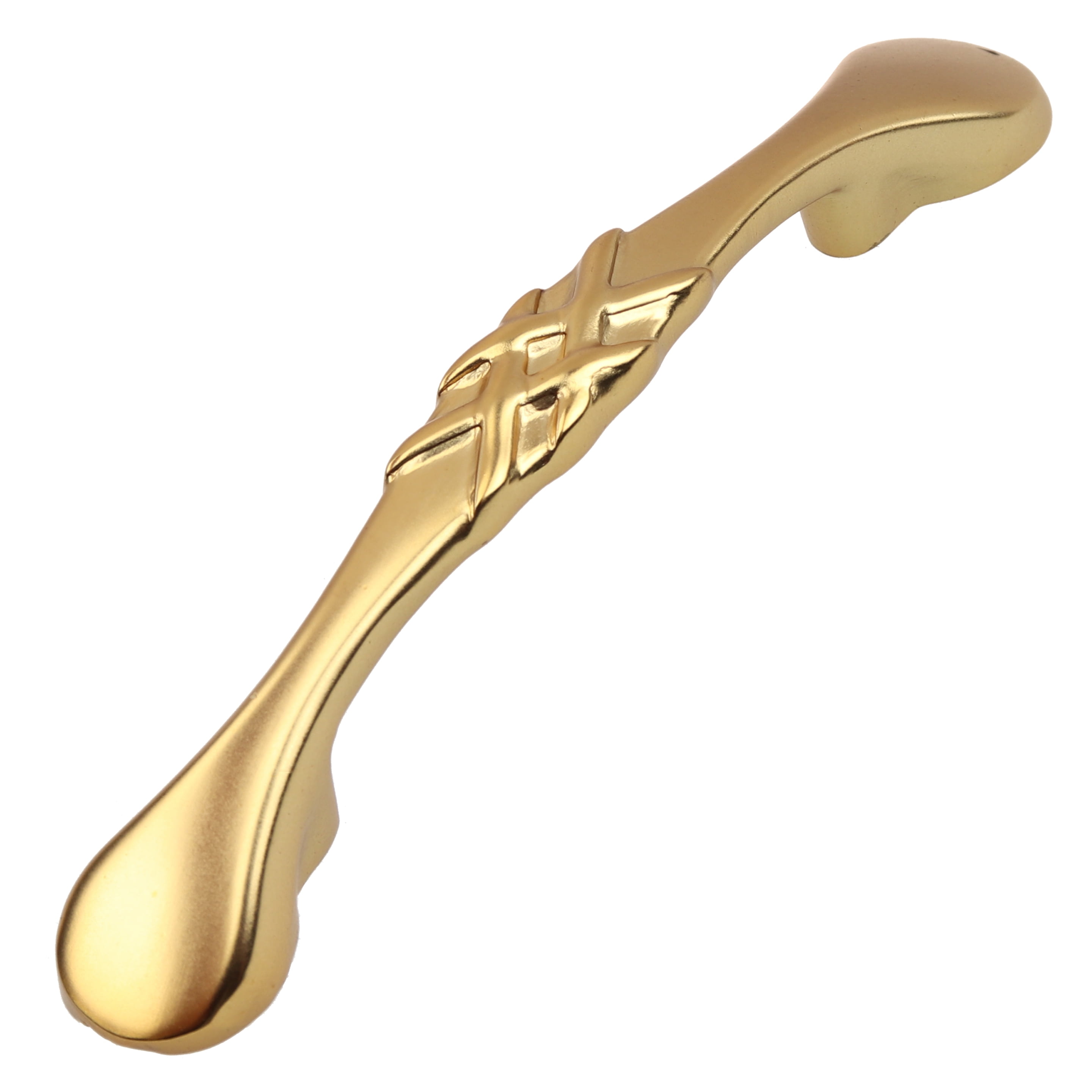 GlideRite 3 in. Center Classic Braided Cabinet Hardware Pull Handles, Brass Gold, Pack of 25