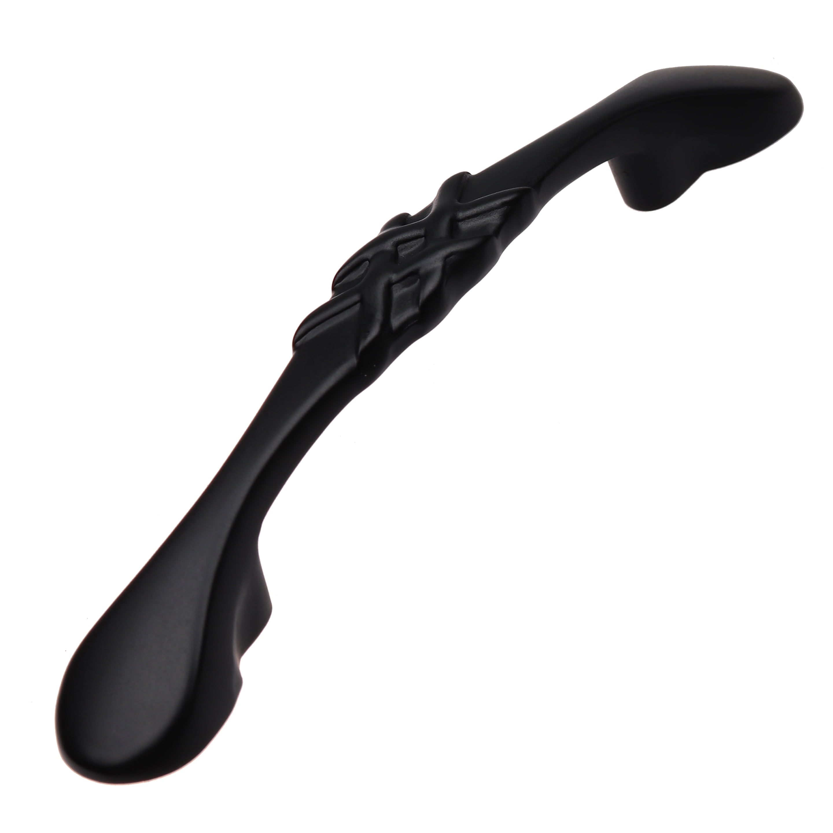 GlideRite 3 in. Center Classic Braided Cabinet Hardware Pull Handles, Matte Blacks, Pack of 10