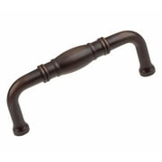 GLIDERITE HARDWARE GlideRite 3 in. Center Classic Fluted Cabinet Pulls, Oil Rubbed Bronze, Pack of 10