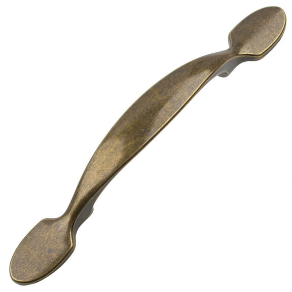 GlideRite 3 in. Center Classic Kitchen Cabinet Pull, Antique Brass