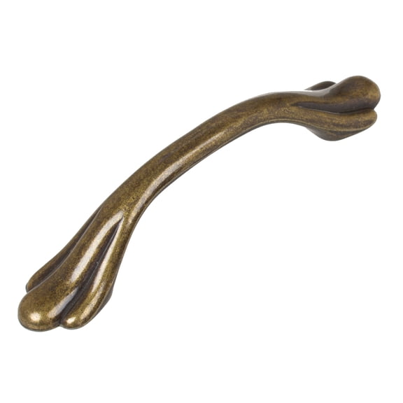 GlideRite 3 in. Center Classic Paw Cabinet Pull, Antique Brass