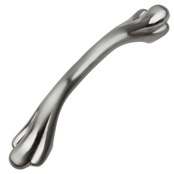 GlideRite 3 in. Center Classic Paw Cabinet Pull, Satin Nickel