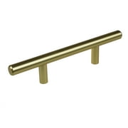 GlideRite 3 in. Center Modern Cabinet Bar Pull, Satin Gold