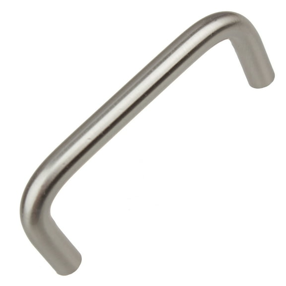 GlideRite 3 in. Center Solid Steel Wire Cabinet Pull, Stainless Steel finish