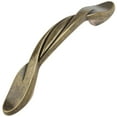 thumbnail image 1 of GlideRite 3 in. Center Twisted Cabinet Pull Hardware Handle, Antique Brass, Pack of 5, 1 of 5