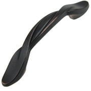 GlideRite 3 in. Center Twisted Cabinet Pull Hardware Handle, Oil Rubbed Bronze