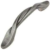 GlideRite 3 in. Center Twisted Cabinet Pull Hardware Handle, Weathered Nickel, Pack of 25