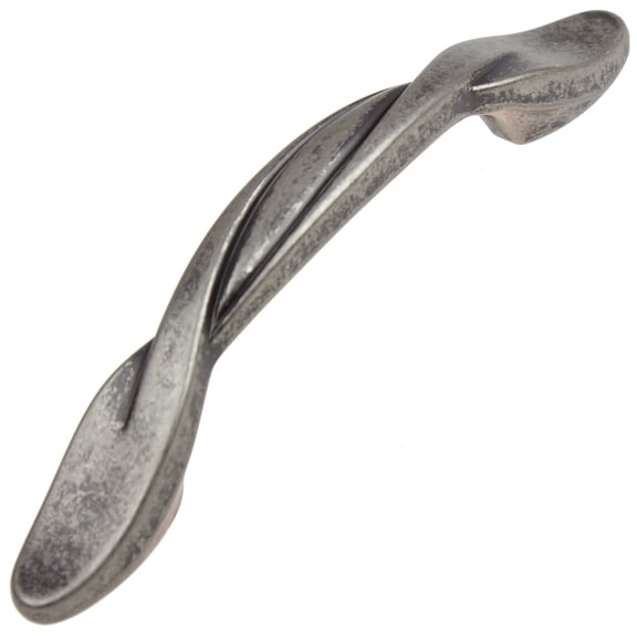 GlideRite 3 in. Center Twisted Cabinet Pull Hardware Handle, Weathered Nickel