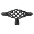 thumbnail image 1 of GlideRite 3 in. Classic Oval Birdcage Cabinet Knobs, Matte Black, Single Pack, 1 of 3