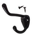 thumbnail image 1 of GlideRite 3 in. Large Double Wall Coat Hooks, Matte Black, Pack of 25, 1 of 2