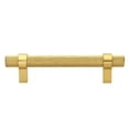 thumbnail image 1 of GlideRite 3 in Screw Center Solid Steel Bar Pull Cabinet Handle Pull (Pack of 10) - Brass Gold, 1 of 3
