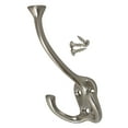 thumbnail image 1 of GlideRite 4-1/2 in. Large Tri Wall Coat Hooks, Satin Nickel, Pack of 5, 1 of 4