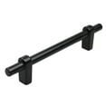thumbnail image 1 of GlideRite 4-1/4 in. Center European Solid Cabinet Bar Pull, Matte Black, 1 of 4