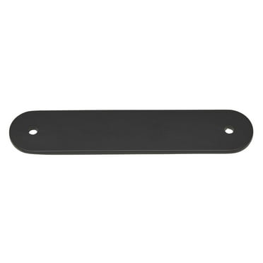 GlideRite 4-3/4" Rounded Backplate 3-3/4" 96mm Center-Center, Matte Black