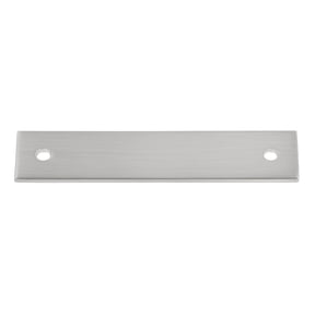 GlideRite 4-3/4" Squared Backplate 3-3/4" 96mm Center-Center, Satin Nickel