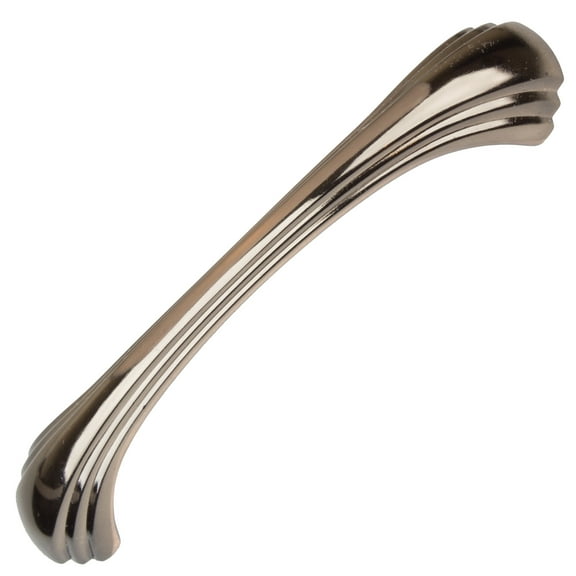 GlideRite 4.56 in. Center Shell Cabinet Pull, Satin Nickel