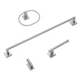 thumbnail image 1 of GlideRite 4-Piece Bathroom Hardware Set - 9024-KIT-SQ-SN-1, 1 of 8