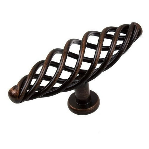 GlideRite 4 in. Classic Oval Twisted Birdcage Cabinet Knobs, Oil Rubbed Bronze, Pack of 10